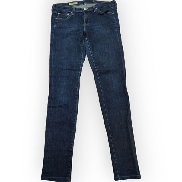 AG Adriano Goldschmied The Legging dark blue Super Skinny Jeans 28R - Picture 2 of 10